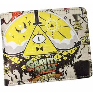 Bill Cipher Gravity Falls Bifold Wallet with Zipper Coin Pocket